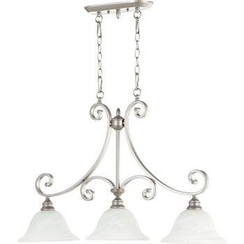 Bryant 3 Light Traditional Classic Nickel Linear Pendant