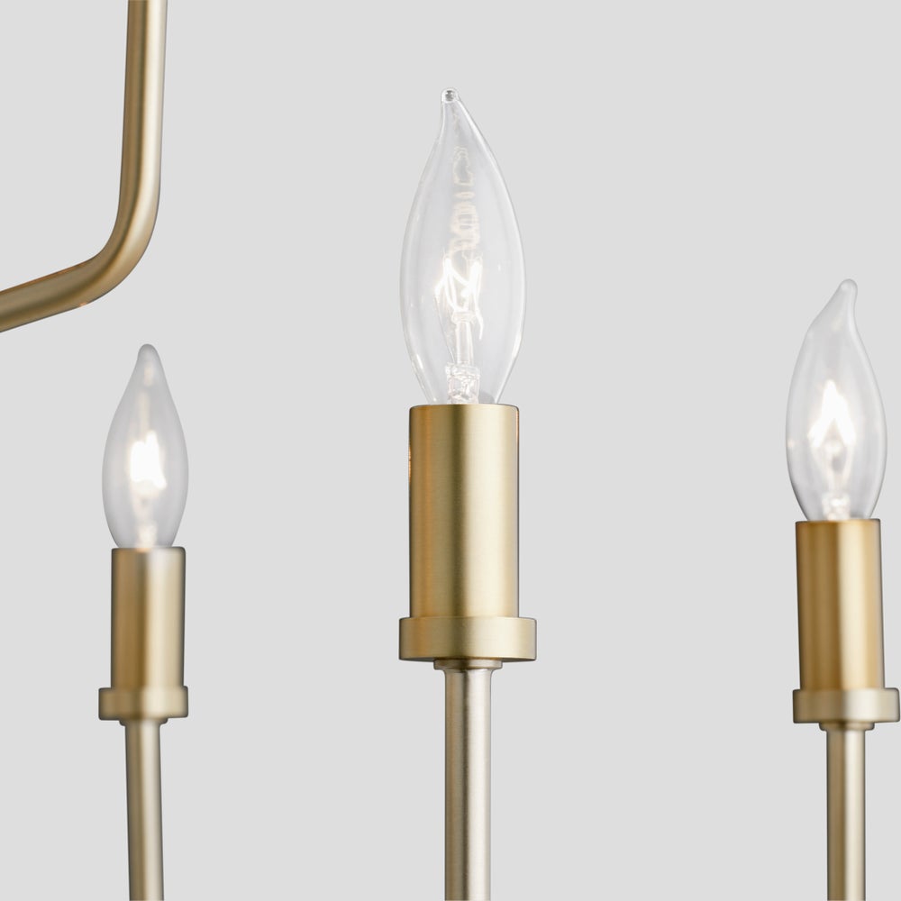 HARMONY 9 Light chandelier- Aged Brass