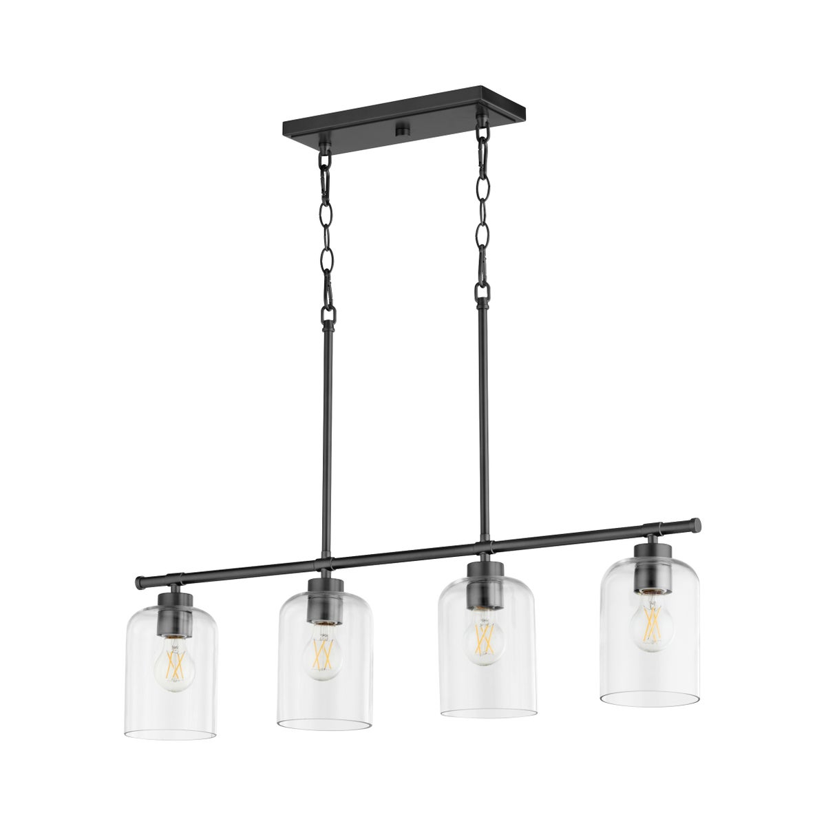 Tribute 4-Light Linear Pendant - Matte Black