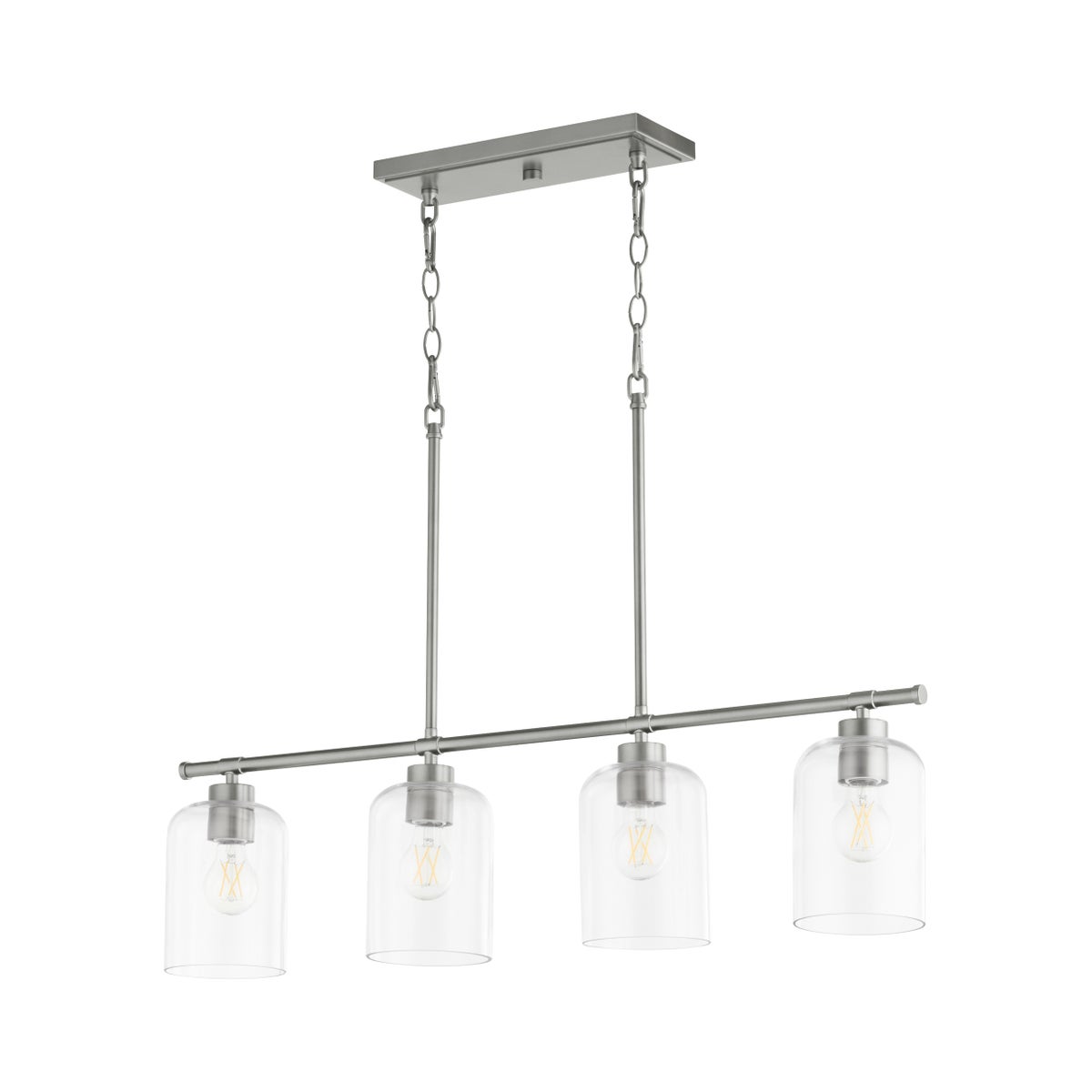 Tribute 4-Light Linear Pendant - Satin Nickel