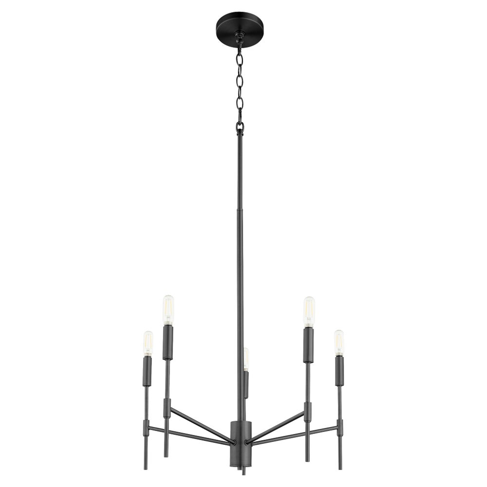 HAMILTON 5 Light Chandelier - Matte Black