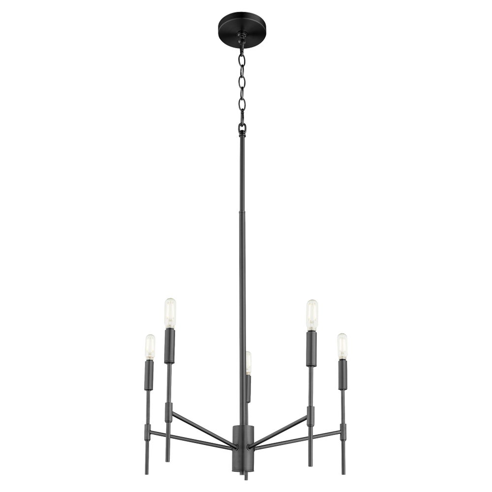 HAMILTON 5 Light Chandelier - Matte Black