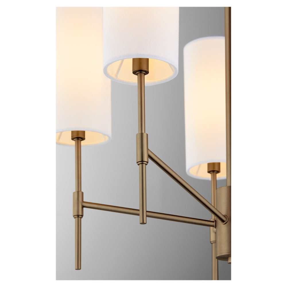 HAMILTON 5 Light Chandelier - Dark Brass