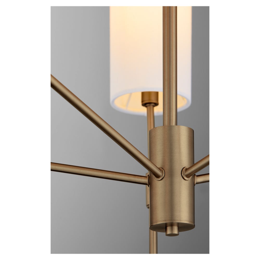 HAMILTON 5 Light Chandelier - Dark Brass