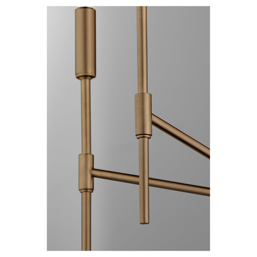 HAMILTON 5 Light Chandelier - Dark Brass