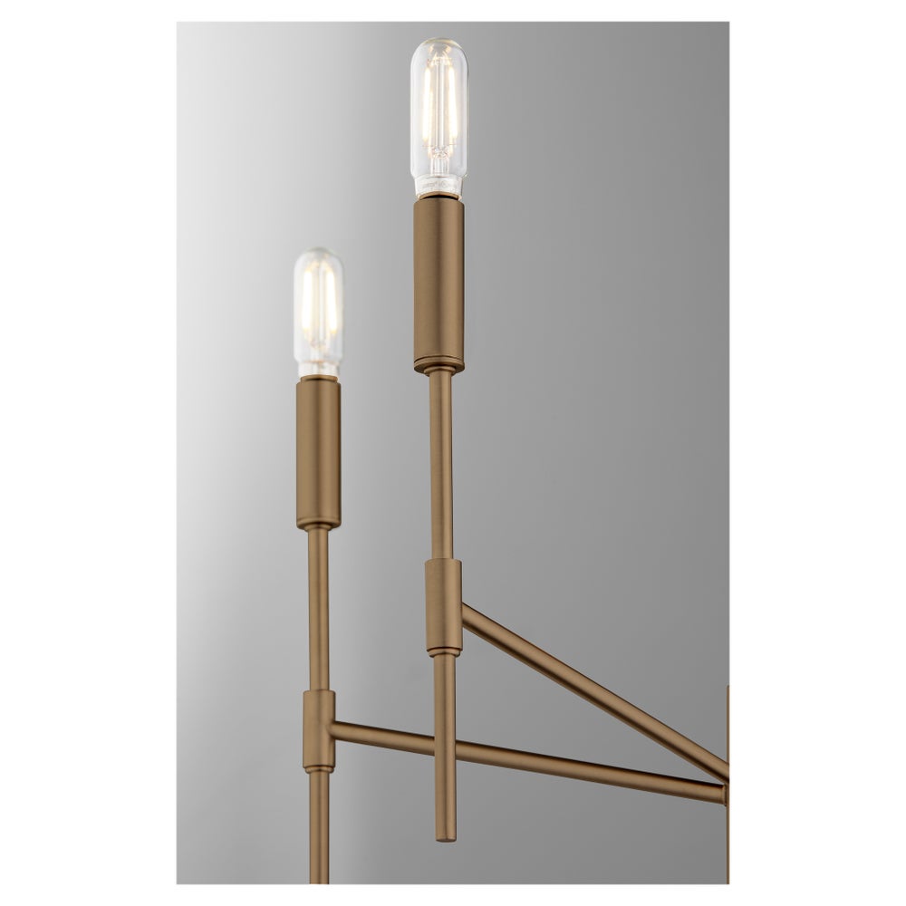 HAMILTON 5 Light Chandelier - Dark Brass
