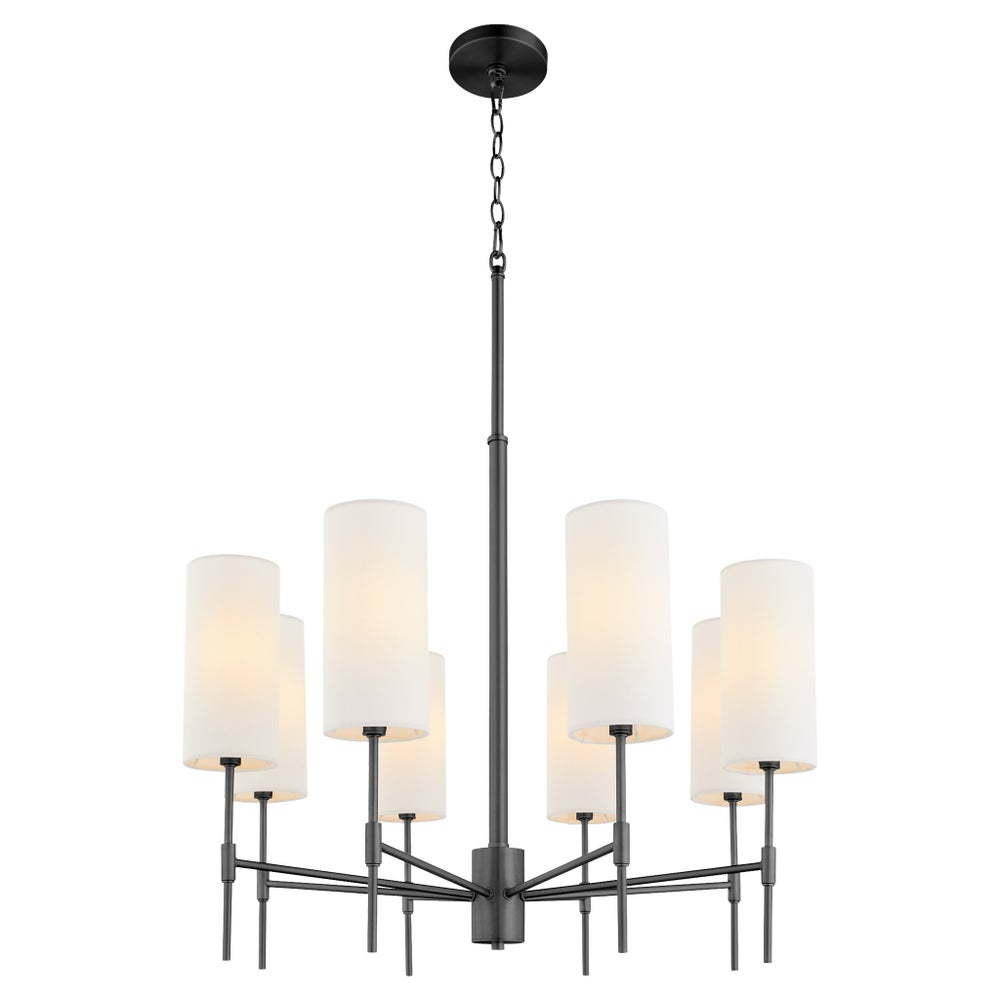 HAMILTON 8 Light Chandelier - Matte Black
