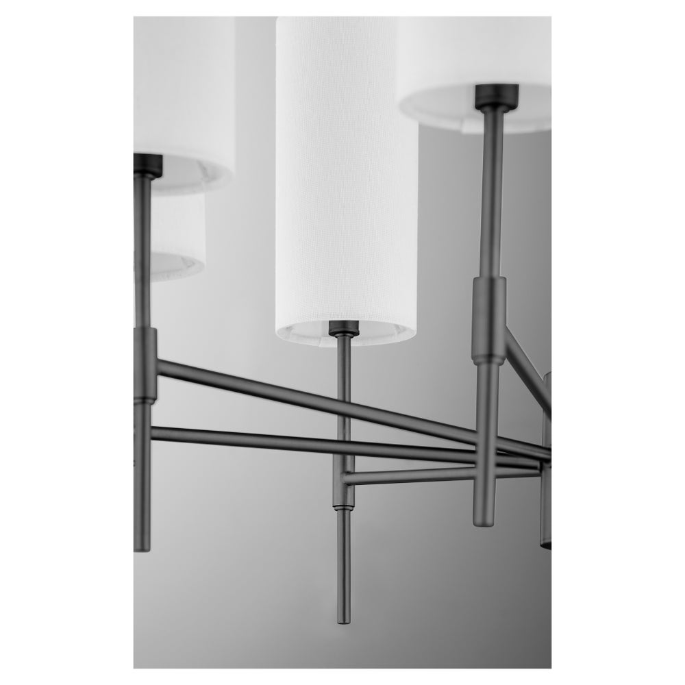HAMILTON 8 Light Chandelier - Matte Black