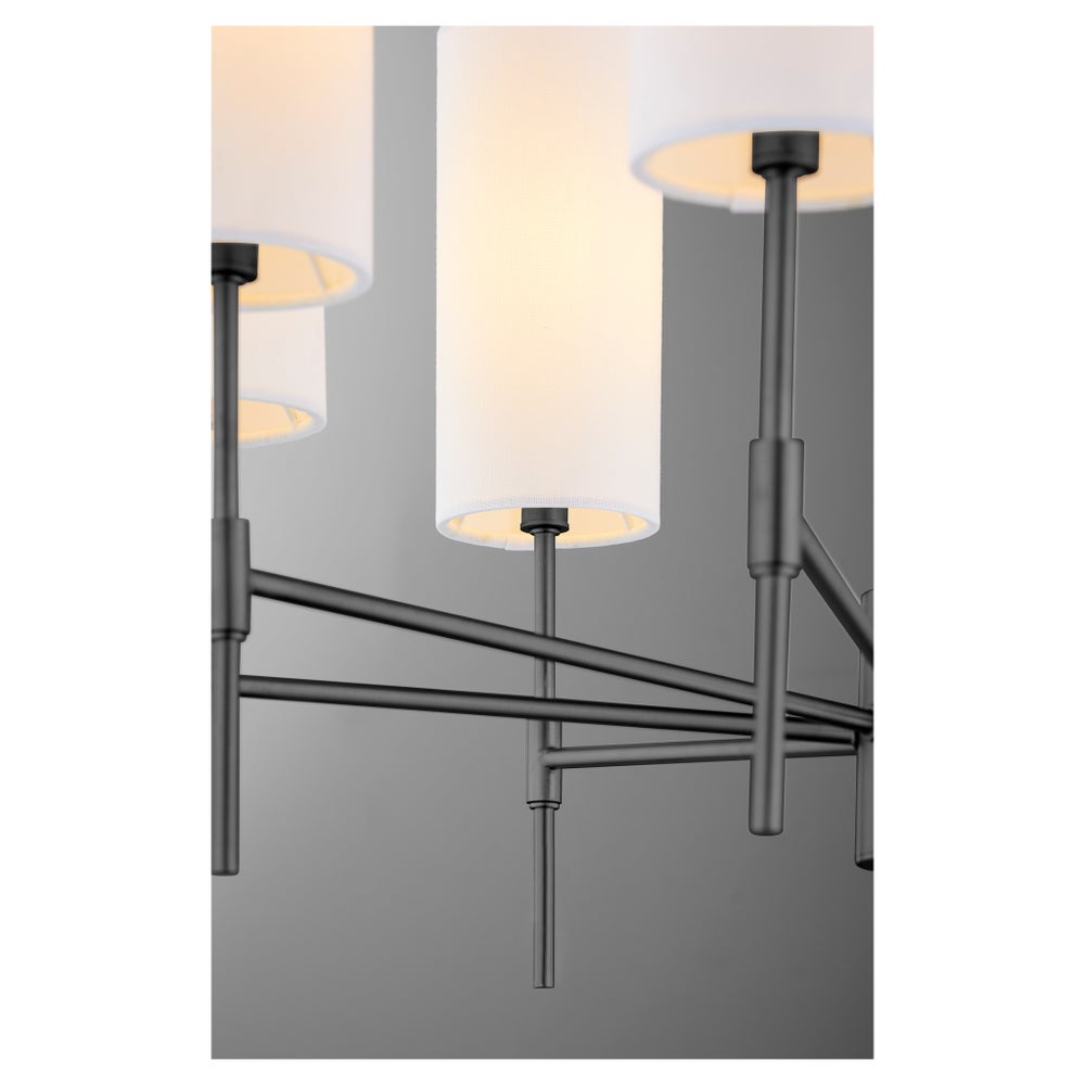 HAMILTON 8 Light Chandelier - Matte Black