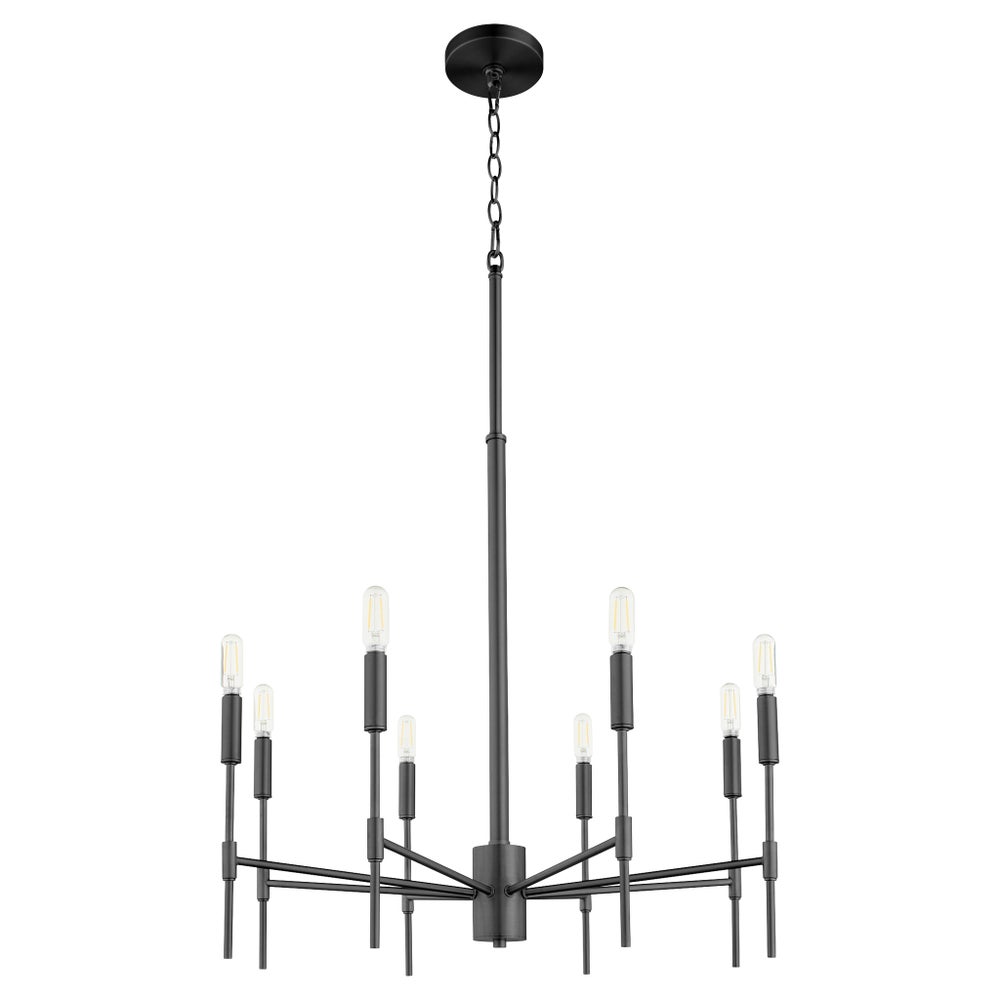 HAMILTON 8 Light Chandelier - Matte Black