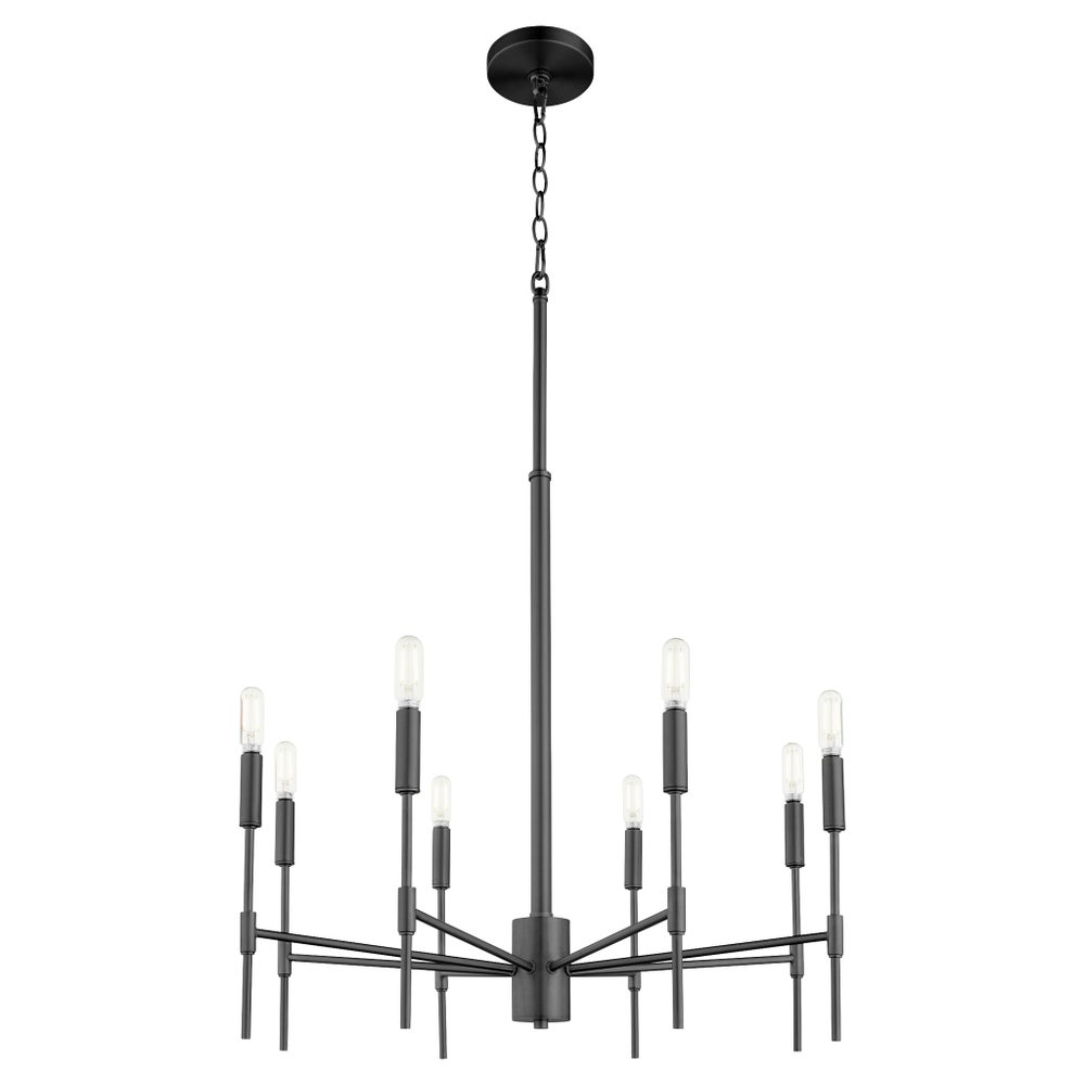 HAMILTON 8 Light Chandelier - Matte Black