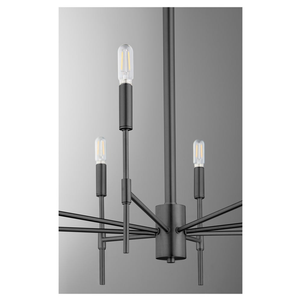 HAMILTON 8 Light Chandelier - Matte Black