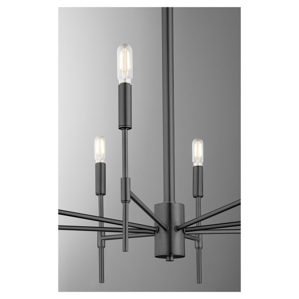 HAMILTON 8 Light Chandelier - Matte Black