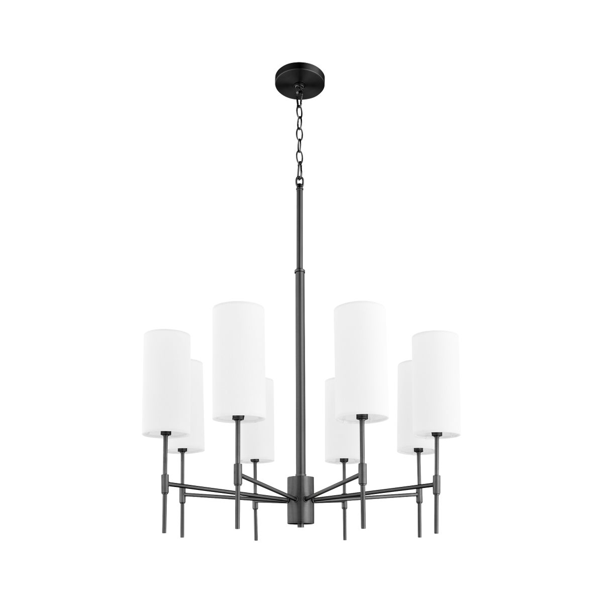 HAMILTON 8 Light Chandelier - Matte Black
