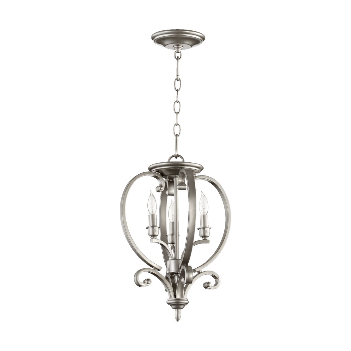 Bryant 12.5-in Semi-Flush Mount Classic Nickel