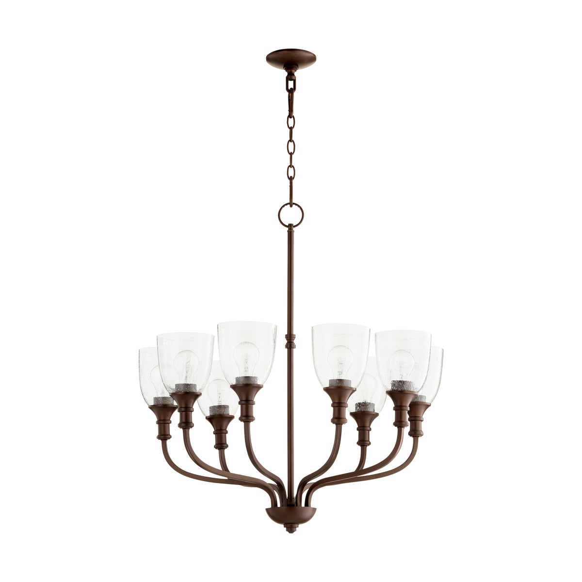 Richmond 8 Light Oiled Bronze Transitional Chandelier