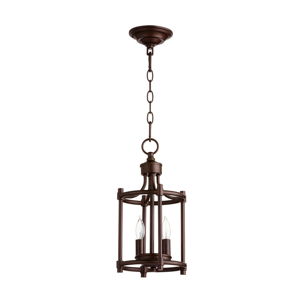 Rossington 2 Light Oiled Bronze Pendant