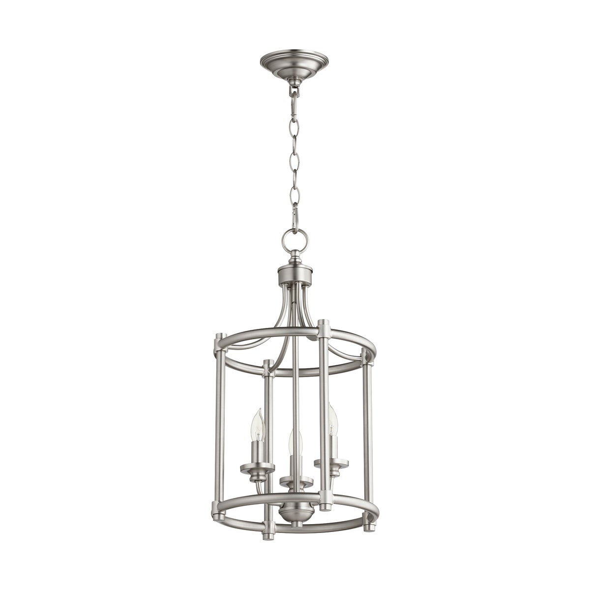 Rossington 3 Light Satin Nickel Pendant