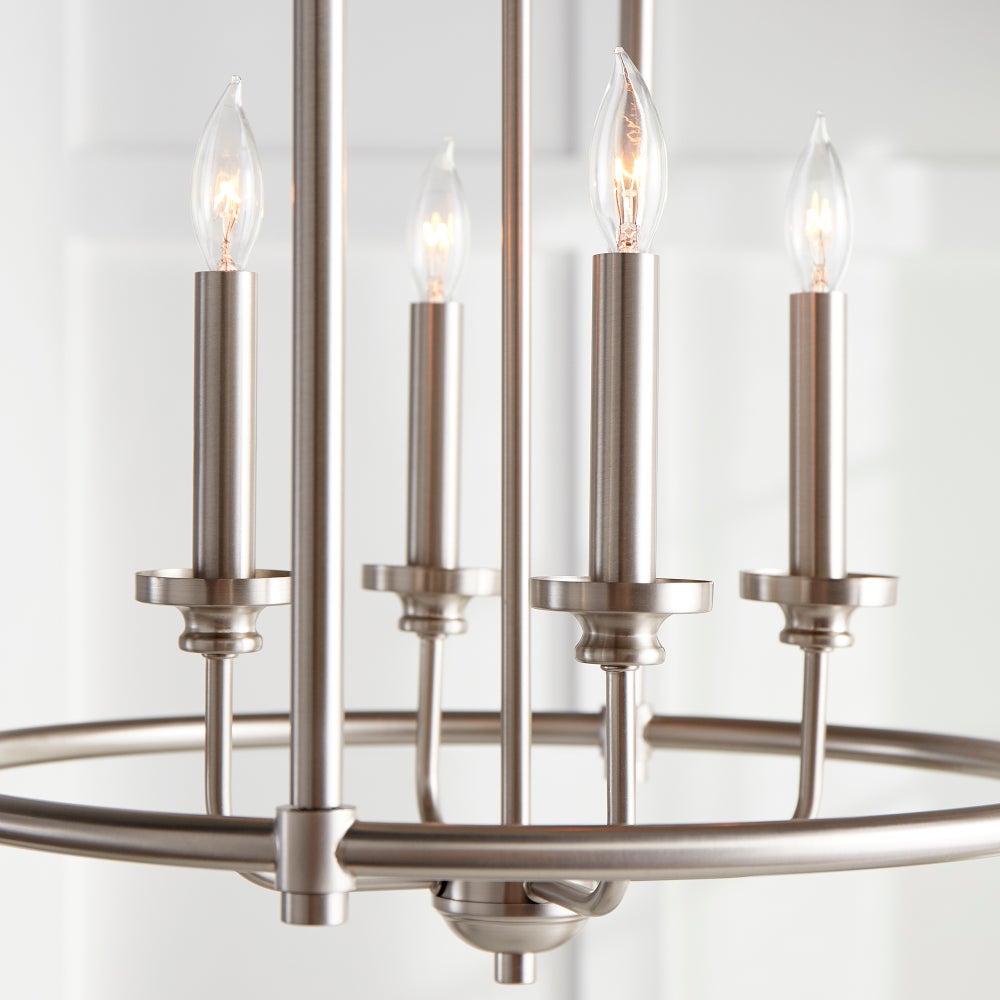 Rossington 4 Light Satin Nickel Pendant