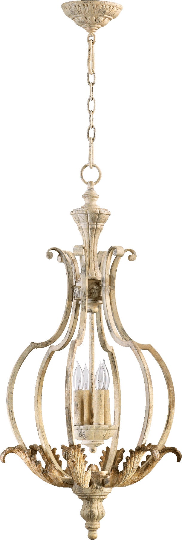 Florence 44 Wide Gesso White 6-Light Chandelier - #900Y0