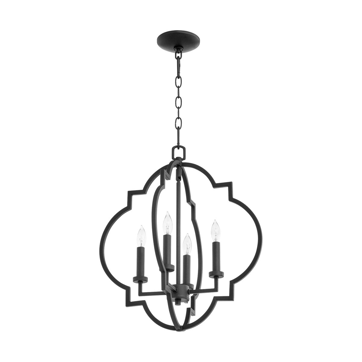 Dublin 4 Light Black Pendant
