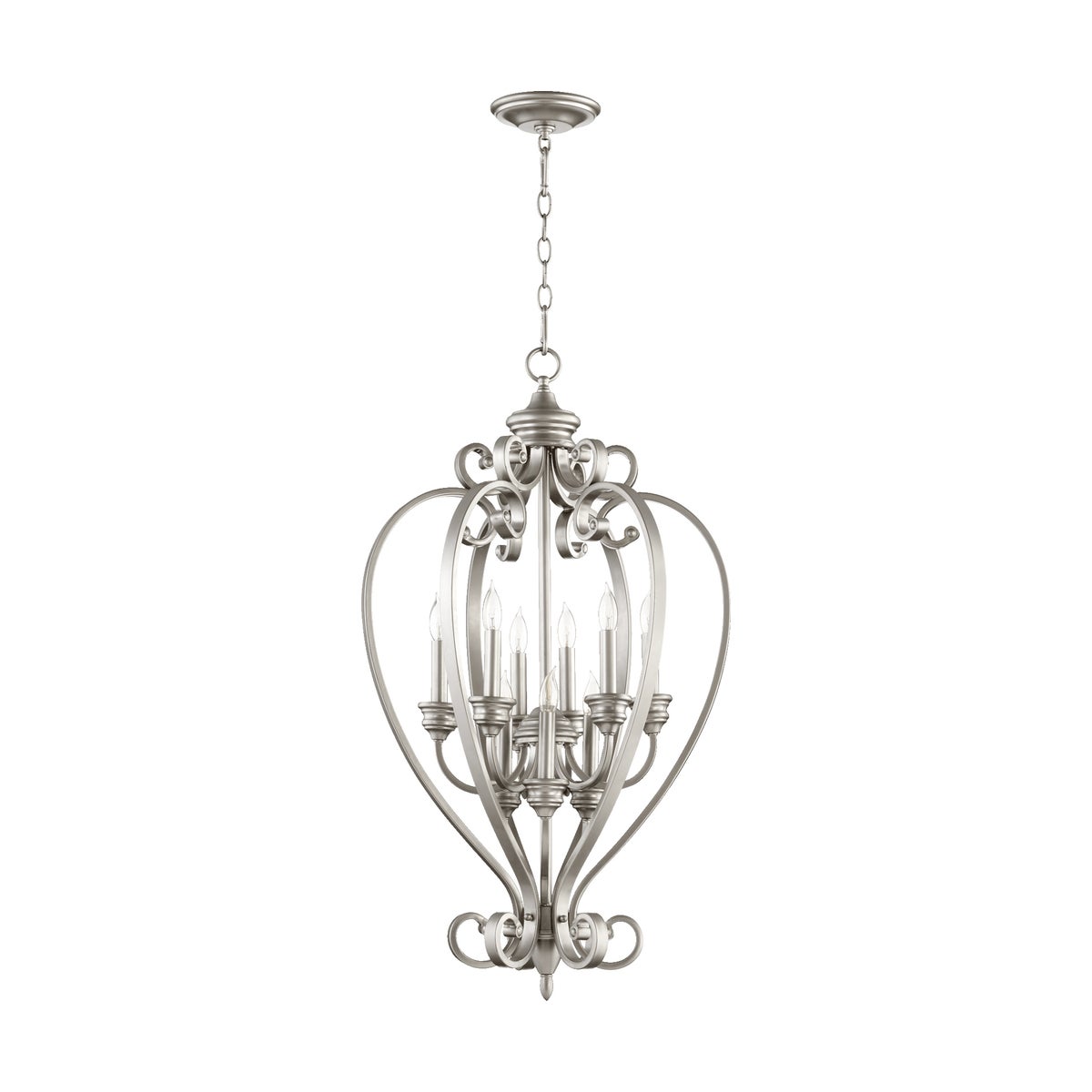 Bryant 9 Light Classic Nickel Pendant