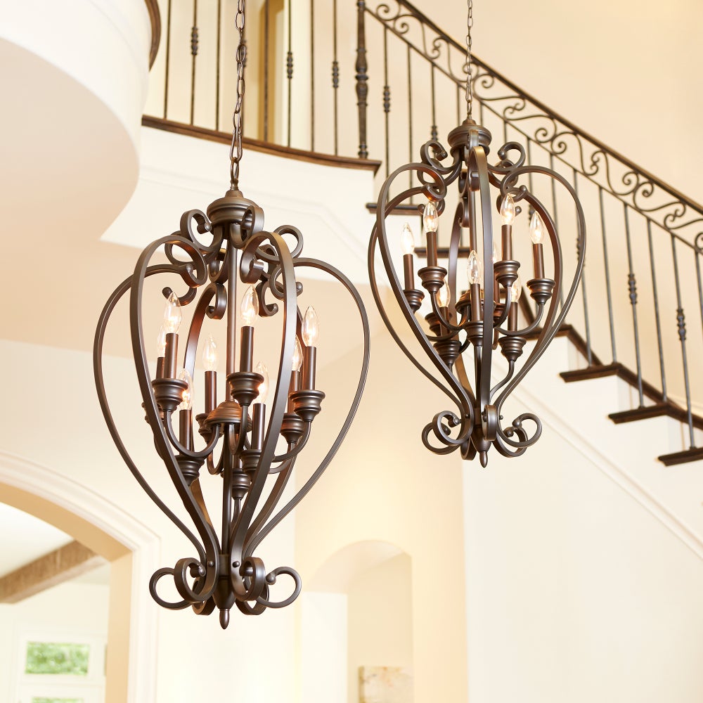 Bryant 9 Light Oiled Bronze Pendant