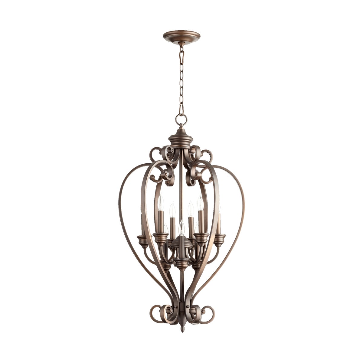 Bryant 9 Light Oiled Bronze Pendant
