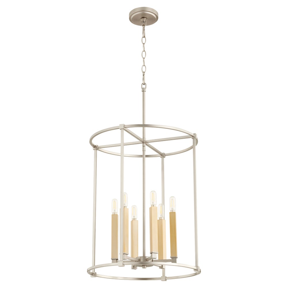 OLYMPUS 6 Light ENTRY - Satin Nickel
