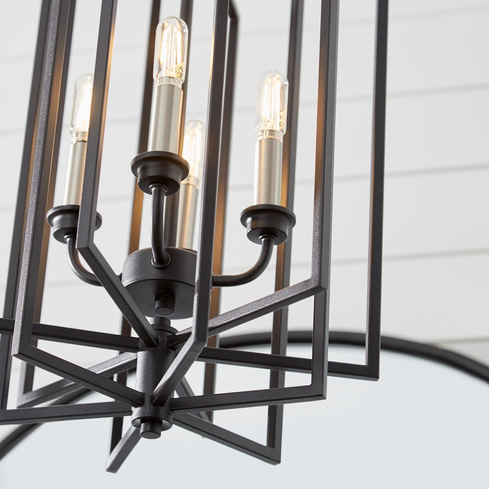 Hammond 4 Light Black Pendant