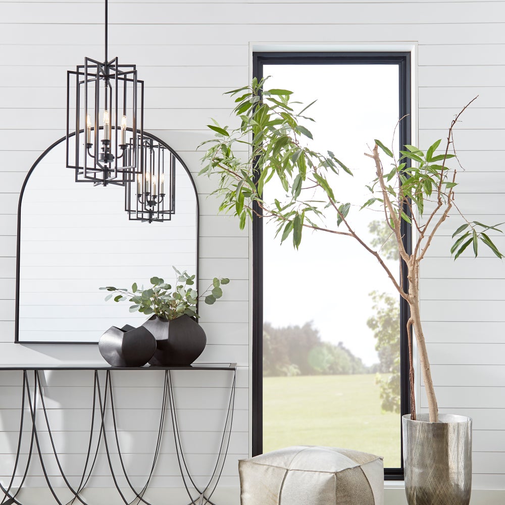 Hammond 4 Light Black Pendant