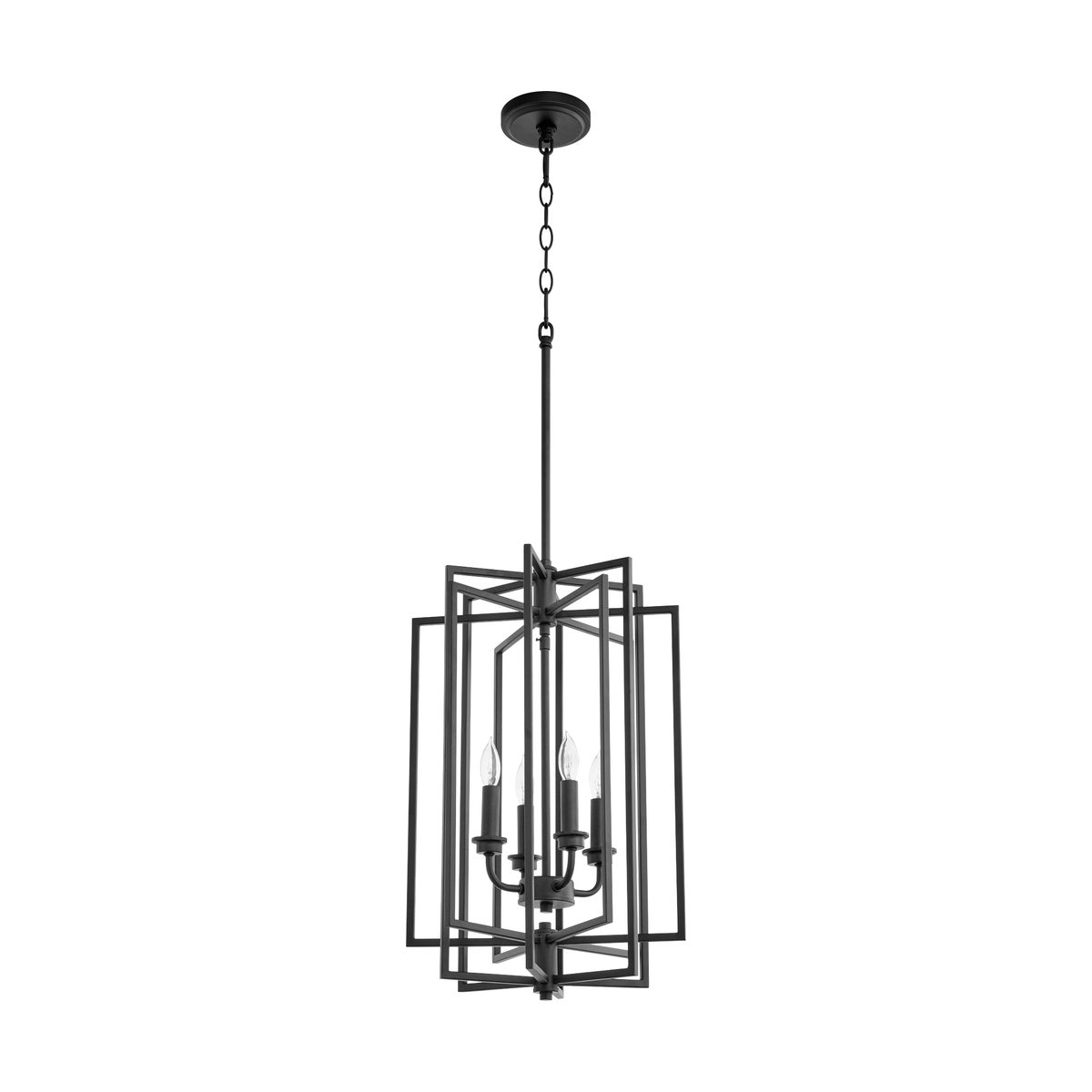 Hammond 4 Light Black Pendant