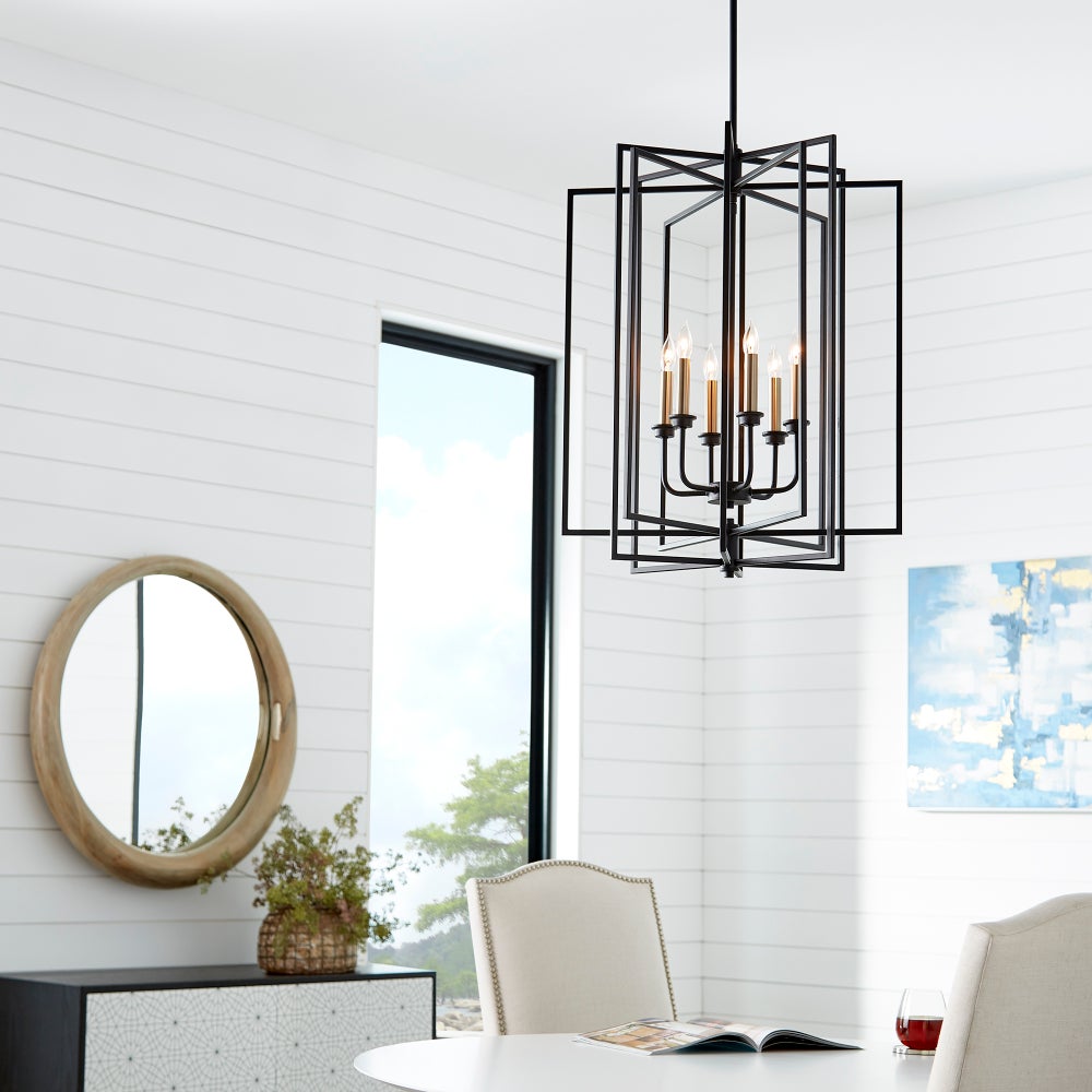Hammond 6 Light Black Pendant