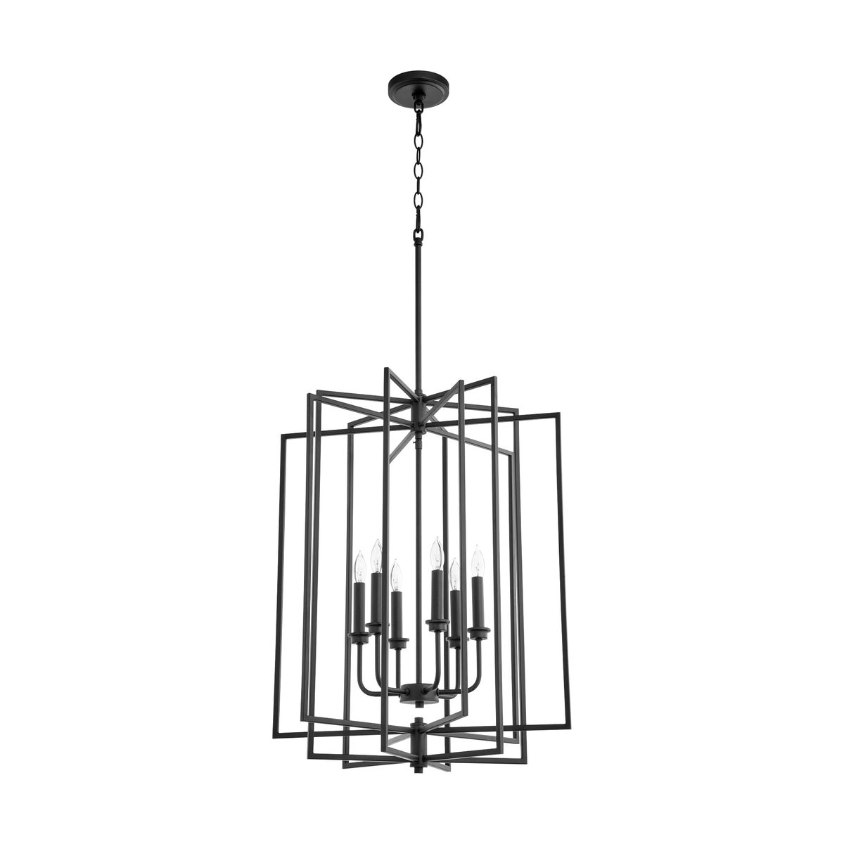 Hammond 6 Light Black Pendant