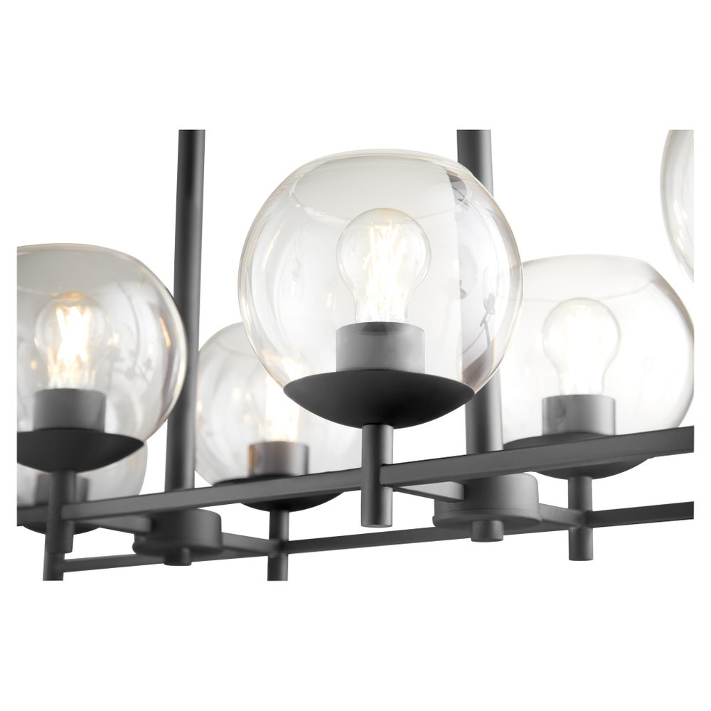 LYON 8 Light LINEAR CHANDMatte Black