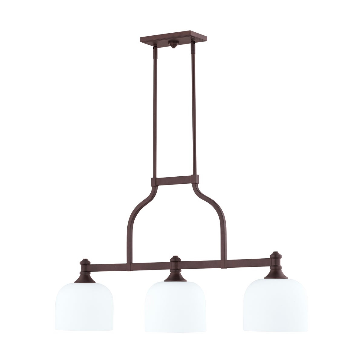 Richmond 3 Light Transitional Oiled Bronze Linear Pendant