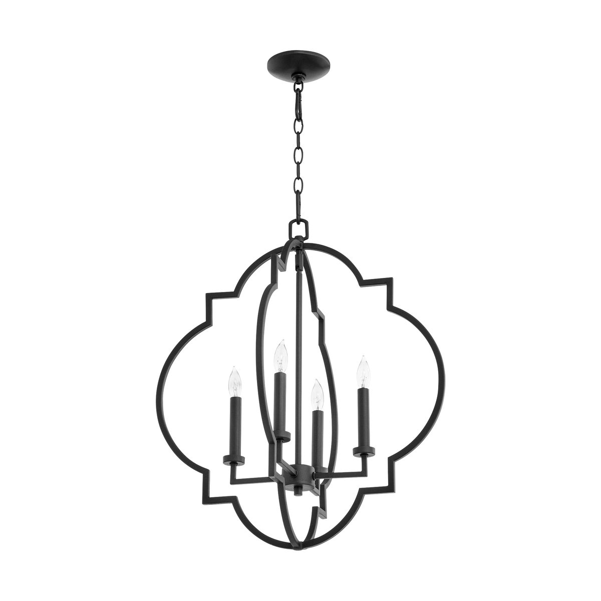 Dublin 4 Light Black Pendant