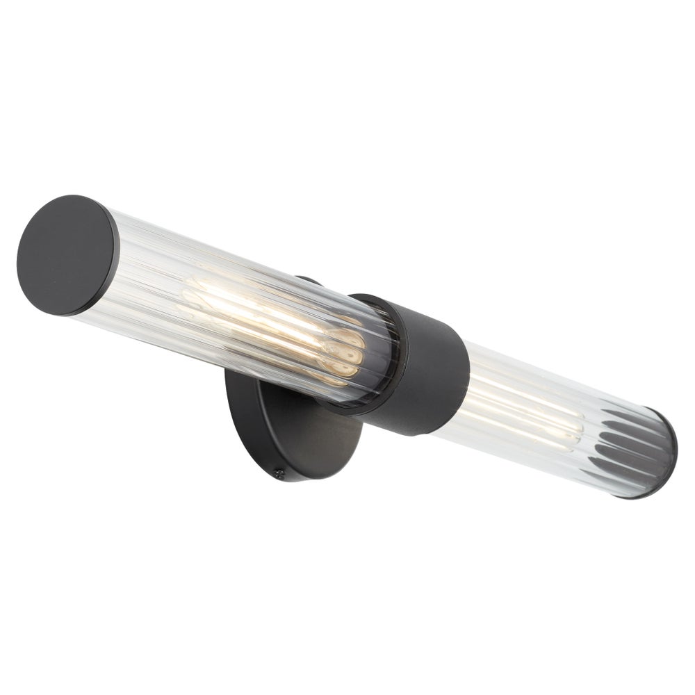 FUZE 2 Light Wet Sconce - Textured Black