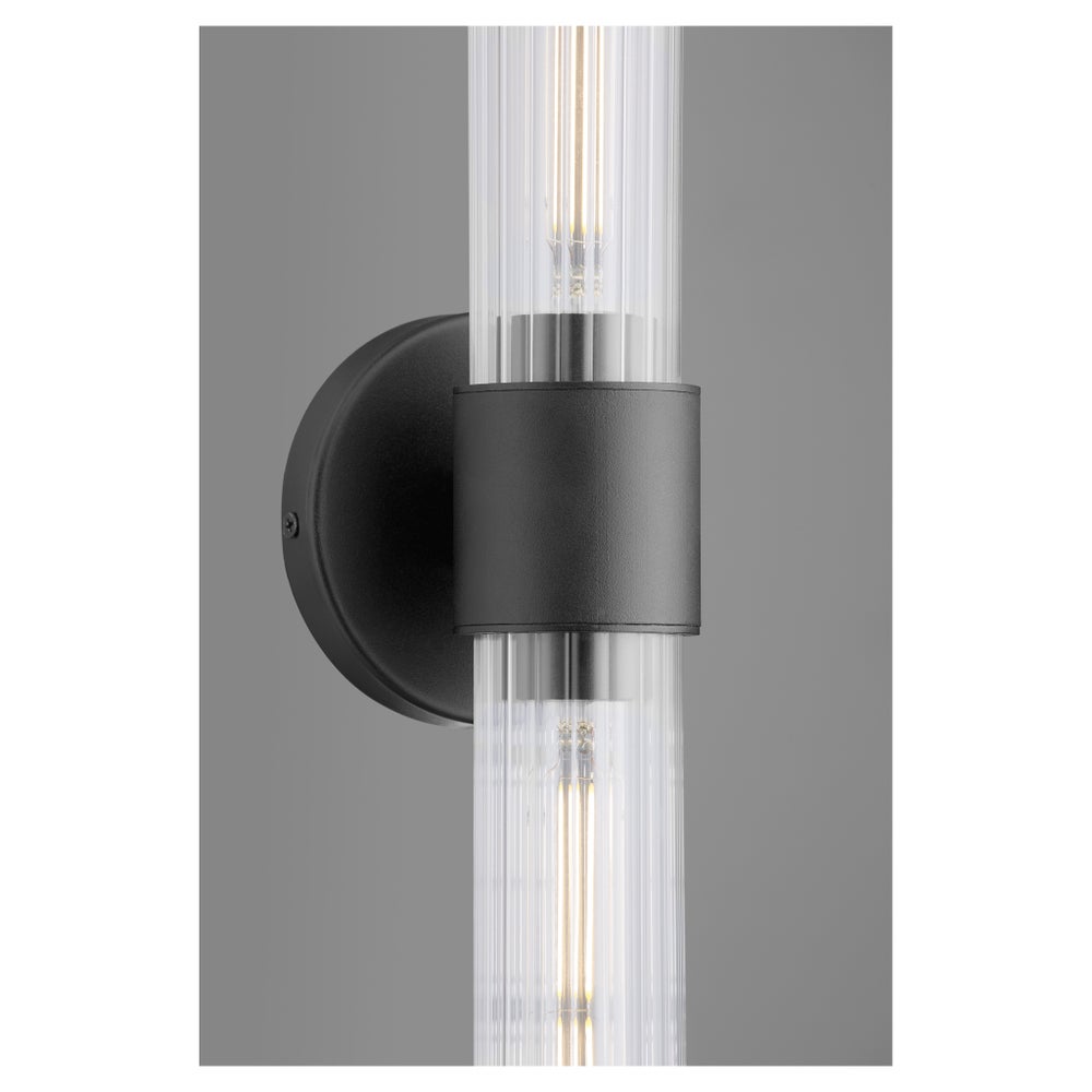 FUZE 2 Light Wet Sconce - Textured Black