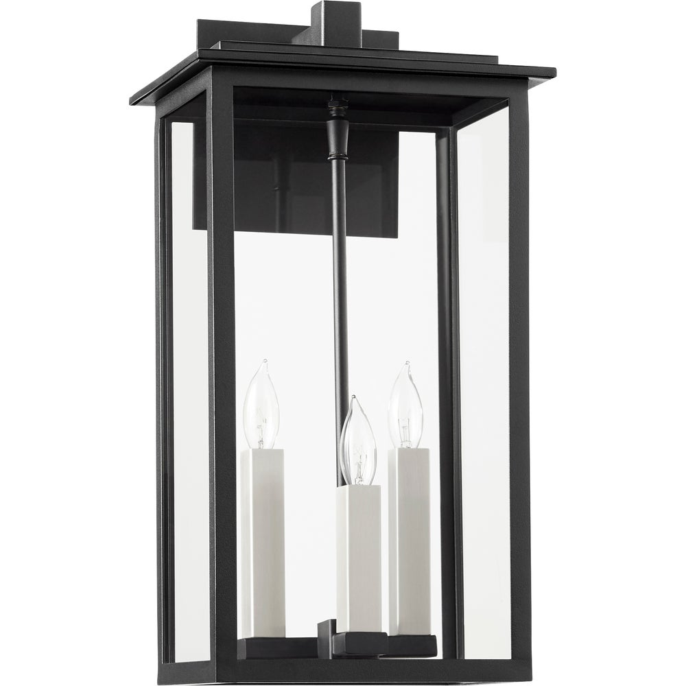 Westerly 19" 3-Light Black Outdoor Wall Lantern