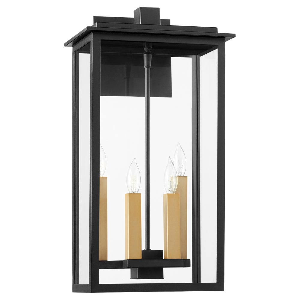 Westerly 21" 4-Light Black Outdoor Wall Lantern