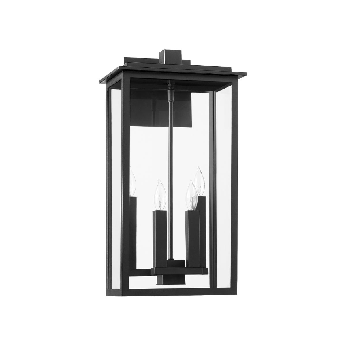 Westerly 21" 4-Light Black Outdoor Wall Lantern