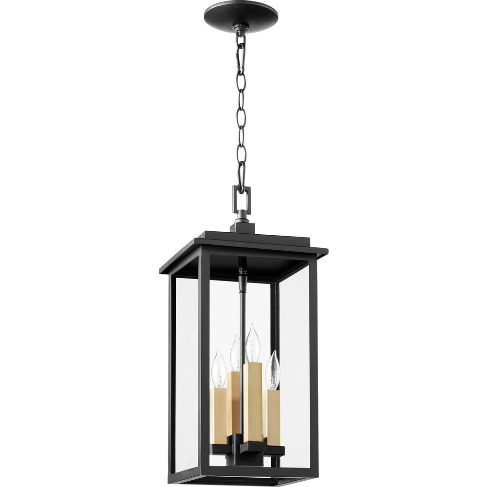 Westerly 21" 4-Light Black Outdoor Pendant
