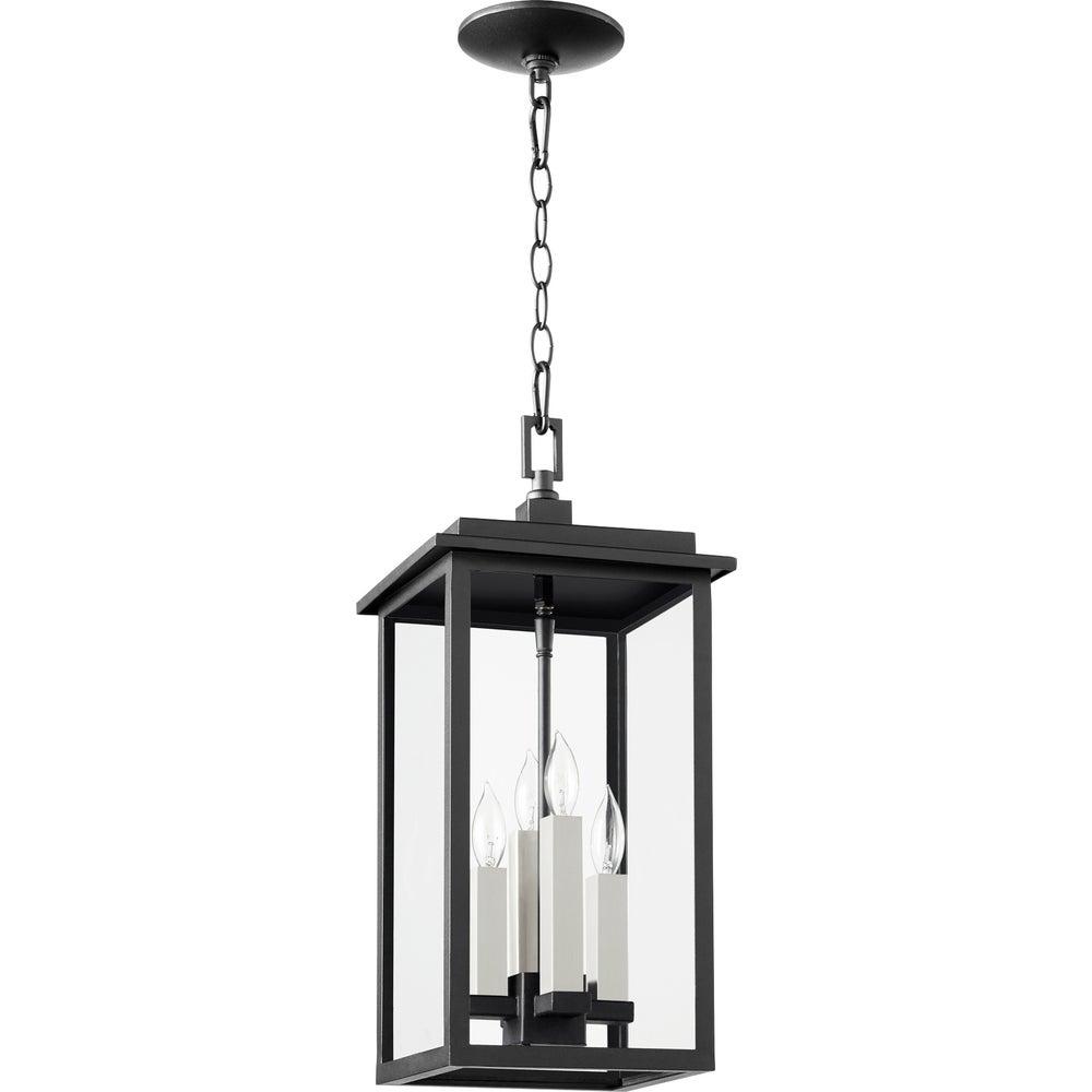 Westerly 21" 4-Light Black Outdoor Pendant