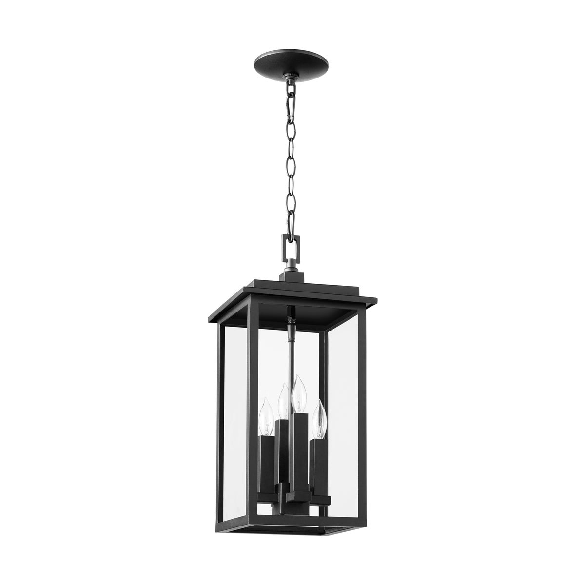 Westerly 21" 4-Light Black Outdoor Pendant