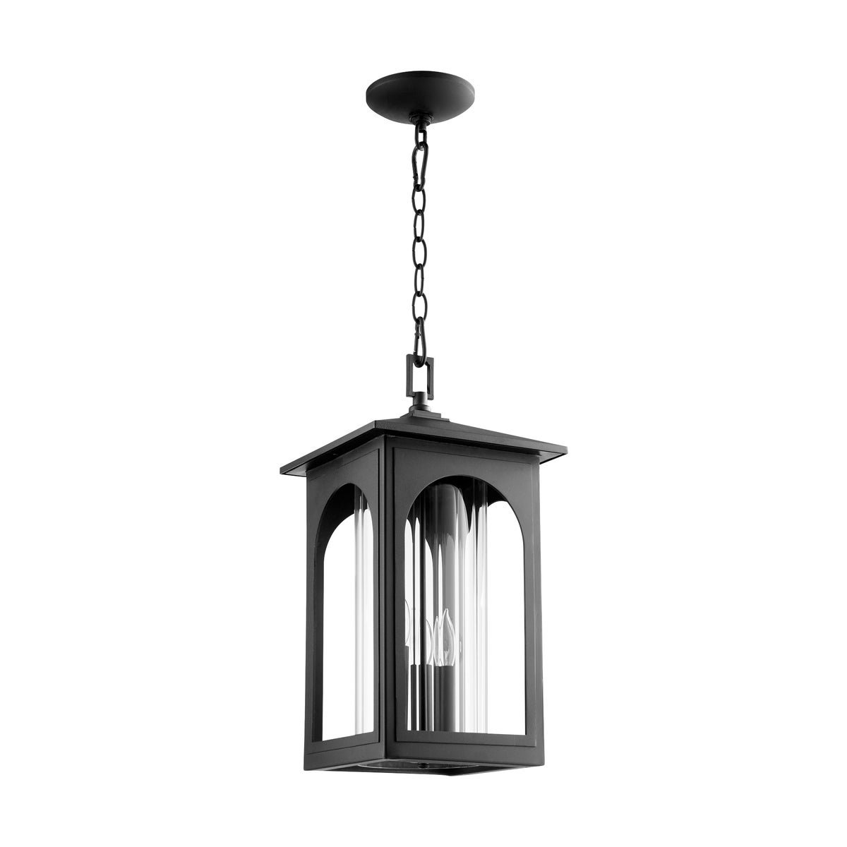 Harbor 18" 3-Light Outdoor Black Pendant