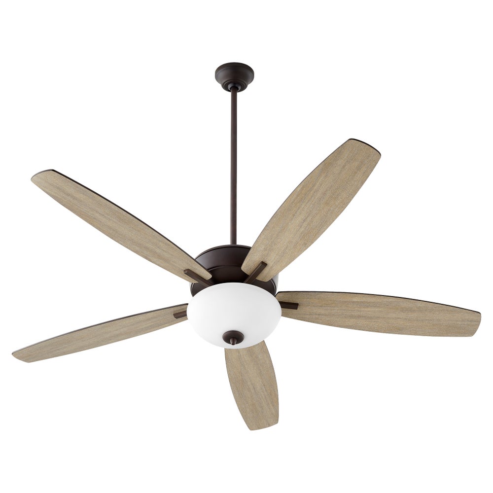 Breeze 60" Oiled Bronze Opal Bowl Ceiling Fan