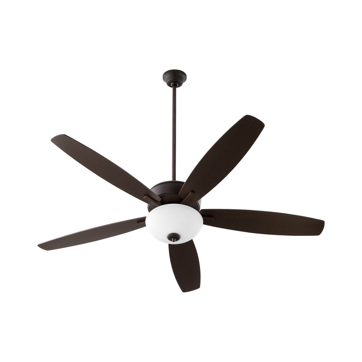 Breeze 60" Oiled Bronze Opal Bowl Ceiling Fan