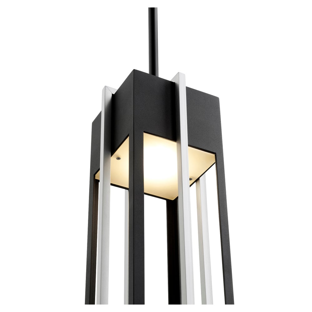 Al Fresco 18" 1-Light Black Outdoor Pendant Light
