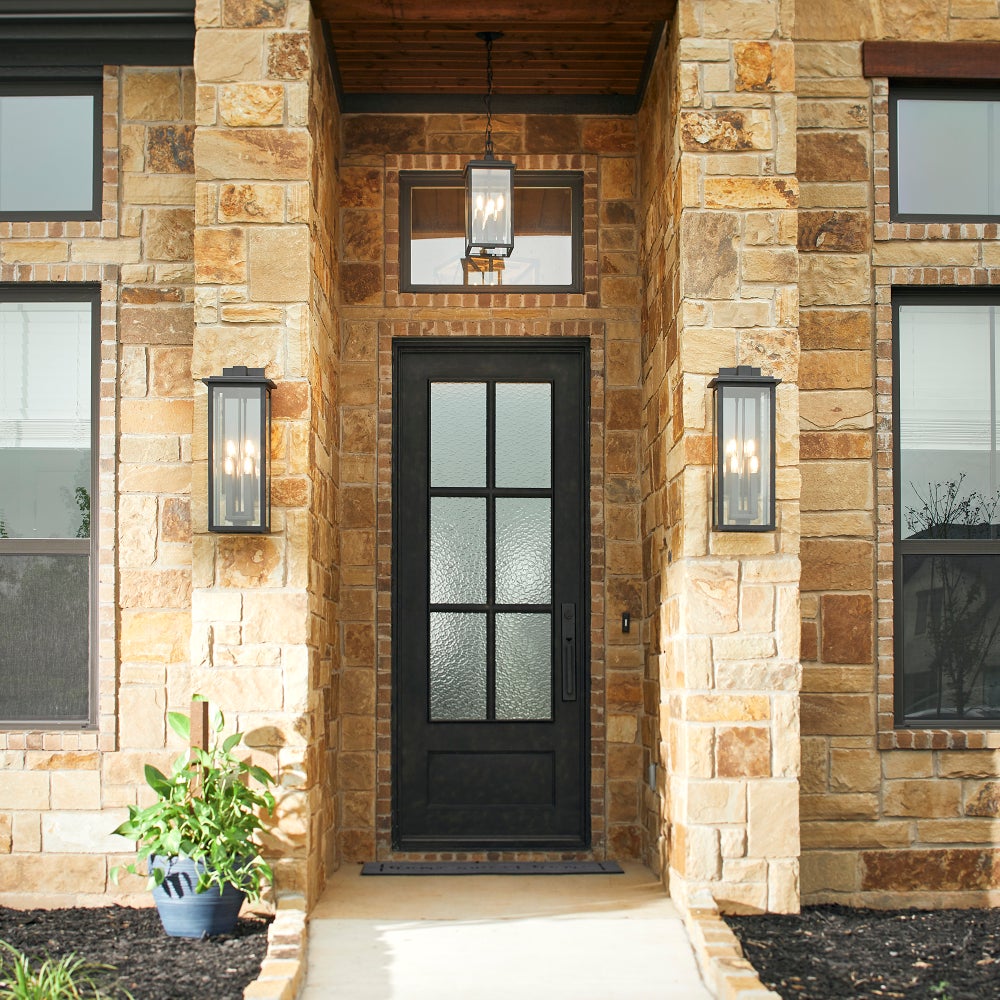 Westerly 25" 4-Light Black Outdoor Wall Lantern